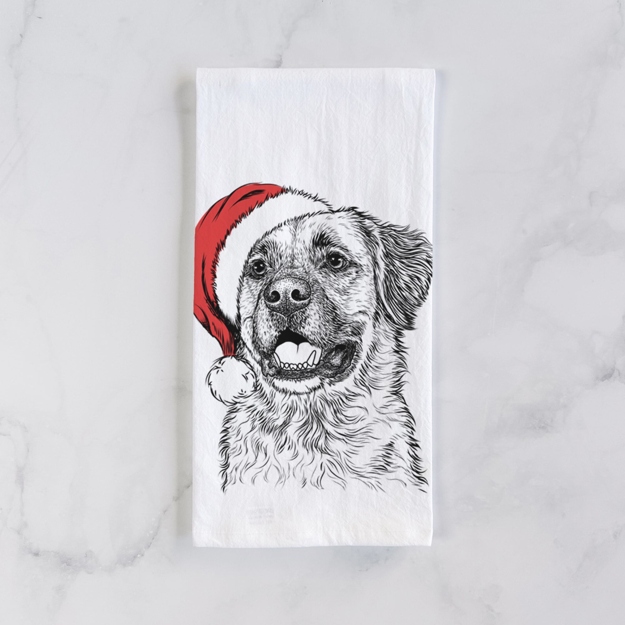 Finn the Mixed Breed Tea Towel