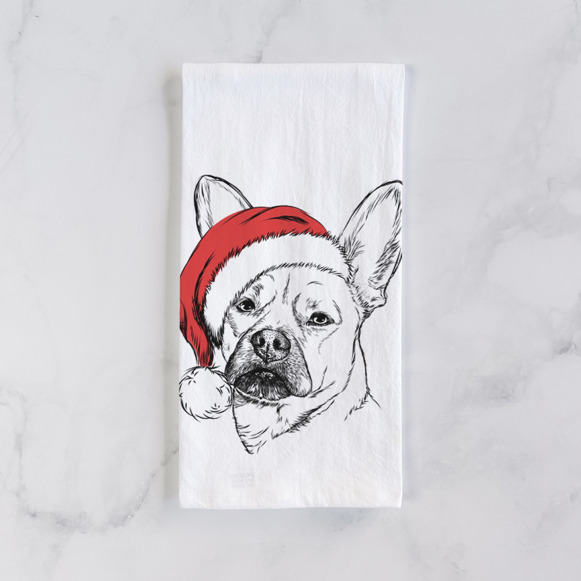 Frankie the Mixed Breed Tea Towel