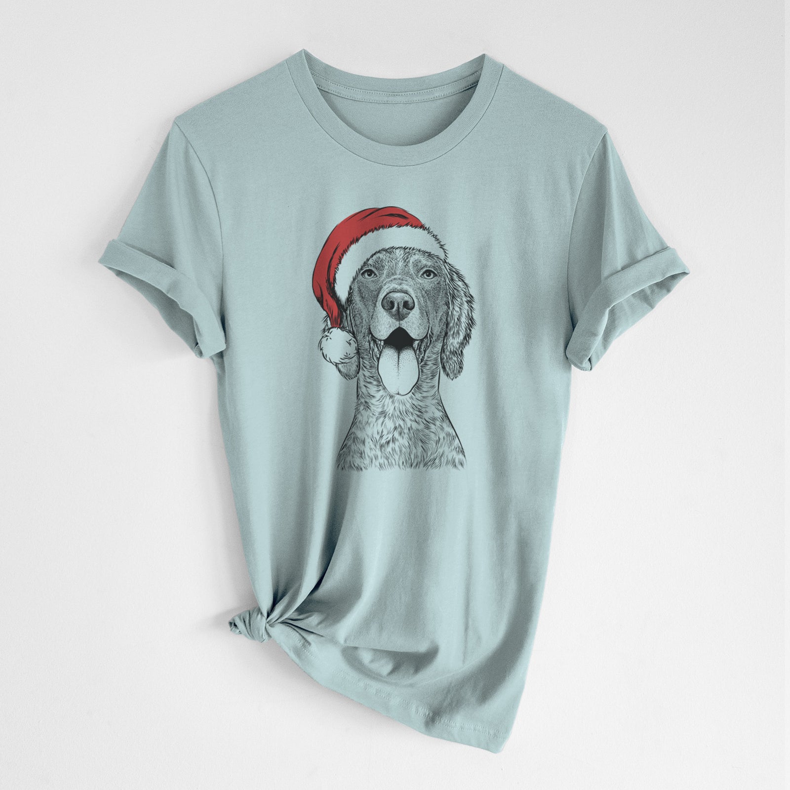 Santa Freddy the English Setter - Unisex Crewneck