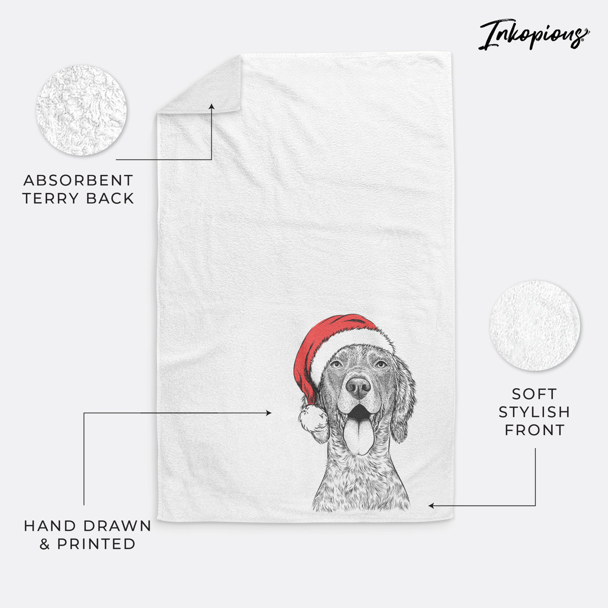 Freddy the English Setter Premium Hand Towel