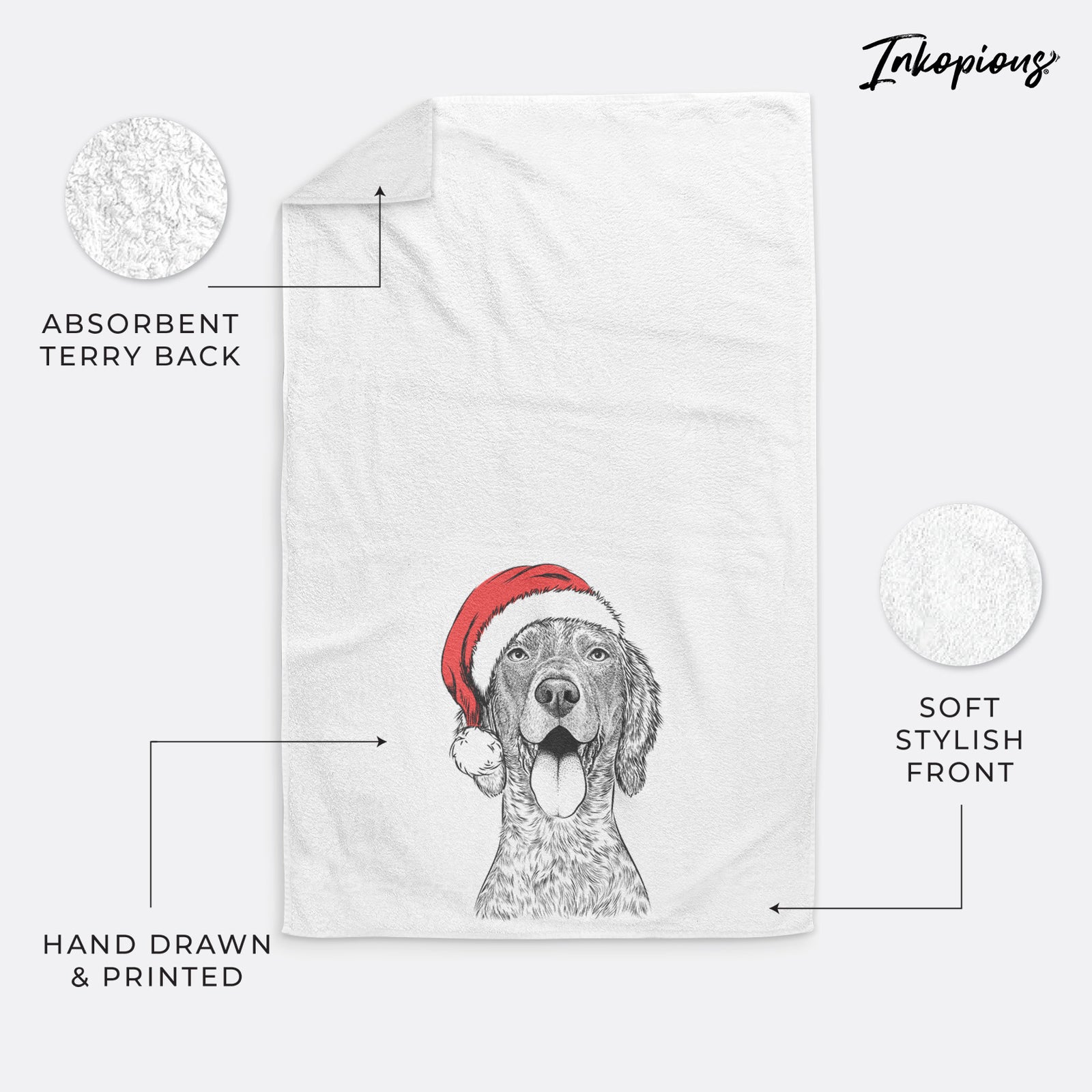 Freddy the English Setter Premium Hand Towel