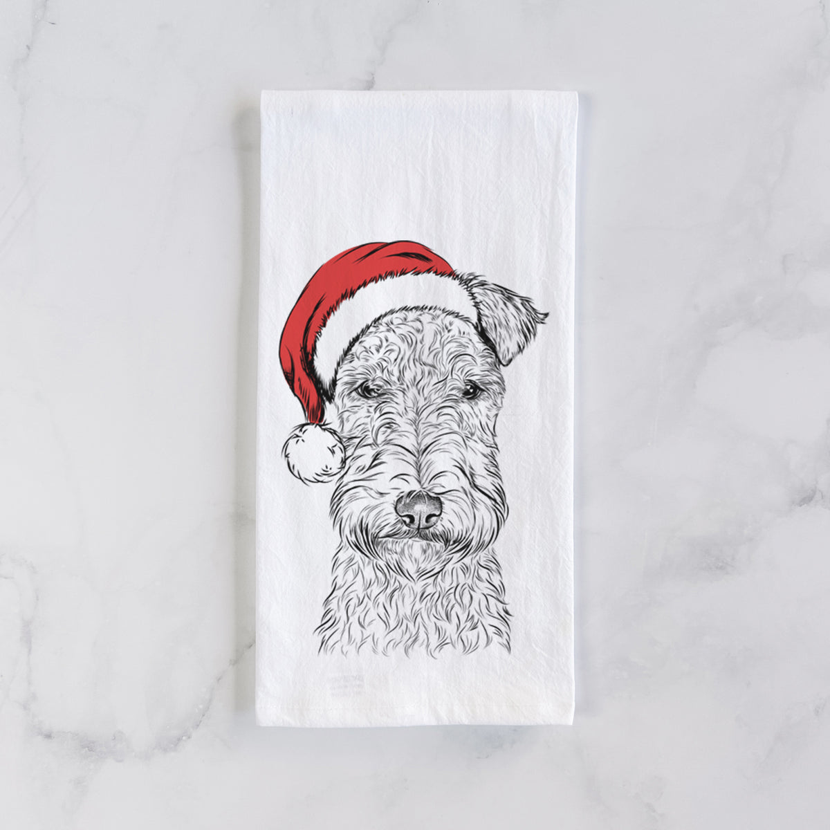 Frida the Lakeland Terrier Tea Towel