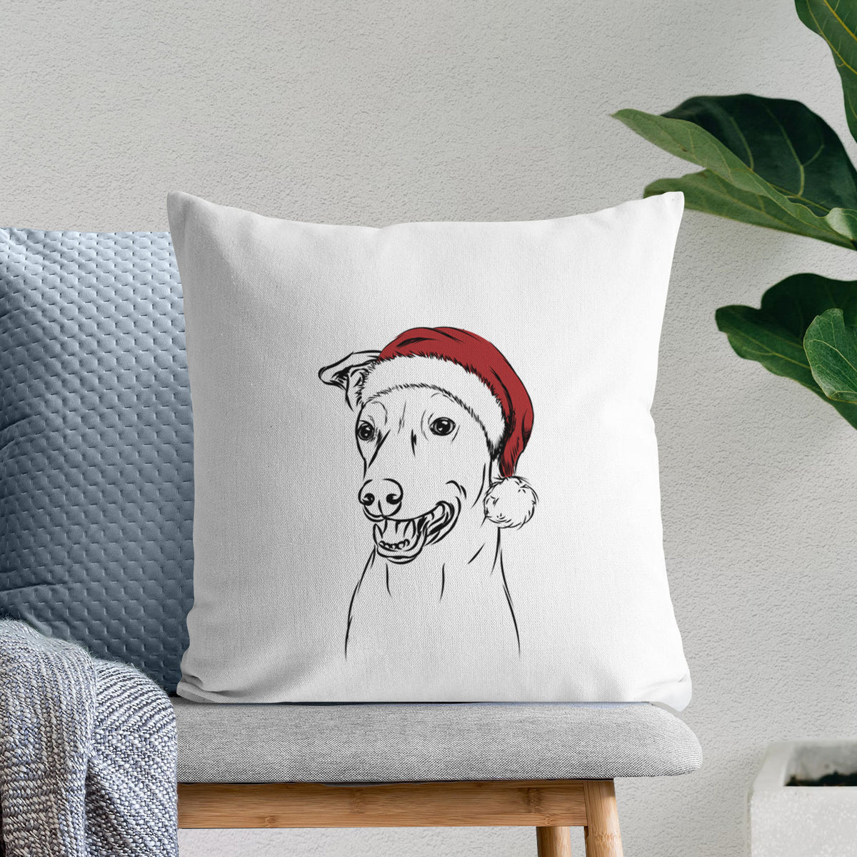 Frosty the Greyhound the Greyhound - Throw Pillow Cover