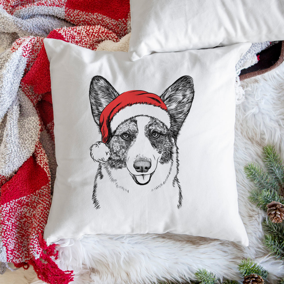 Gabby the Cardigan Welsh Corgi - Throw Pillow Cover