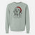 Santa Gary the Clumber Spaniel - Unisex Pigment Dyed Crew Sweatshirt