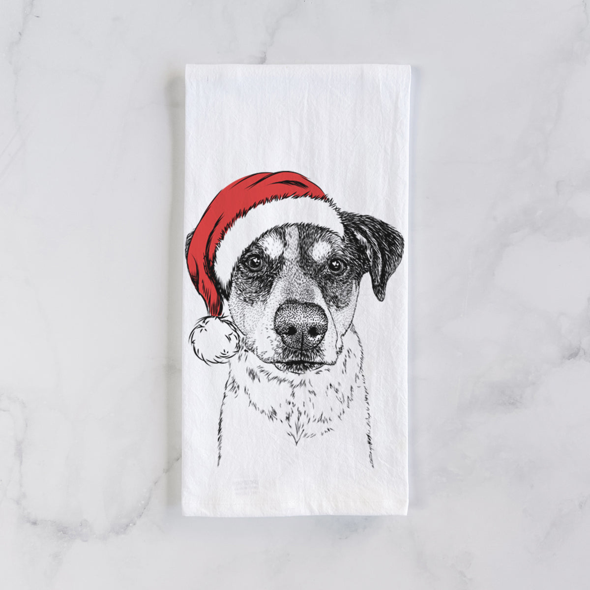 Gertrude the Mixed Breed Tea Towel