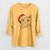 Santa Ginger Tom the Tabby Cat - Men's Heavyweight 100% Cotton Long Sleeve