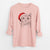 Santa Ginger Tom the Tabby Cat - Men's Heavyweight 100% Cotton Long Sleeve