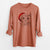 Santa Ginger Tom the Tabby Cat - Men's Heavyweight 100% Cotton Long Sleeve