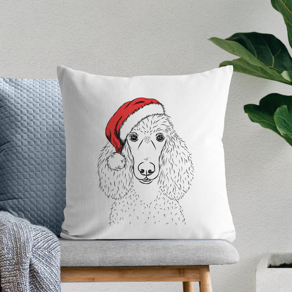 Giovanni the Poodle - Throw Pillow Cover