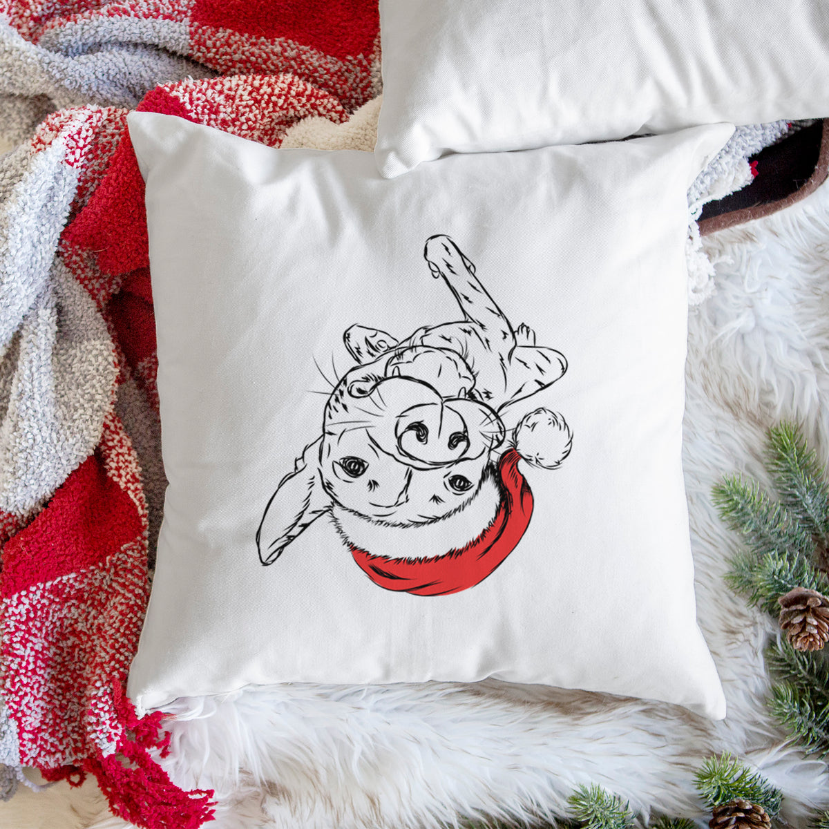 Goose the Mixed Breed - Throw Pillow Cover