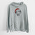 Santa Hat Gracie the Great Dane - Unisex Pigment Dyed Hoodie