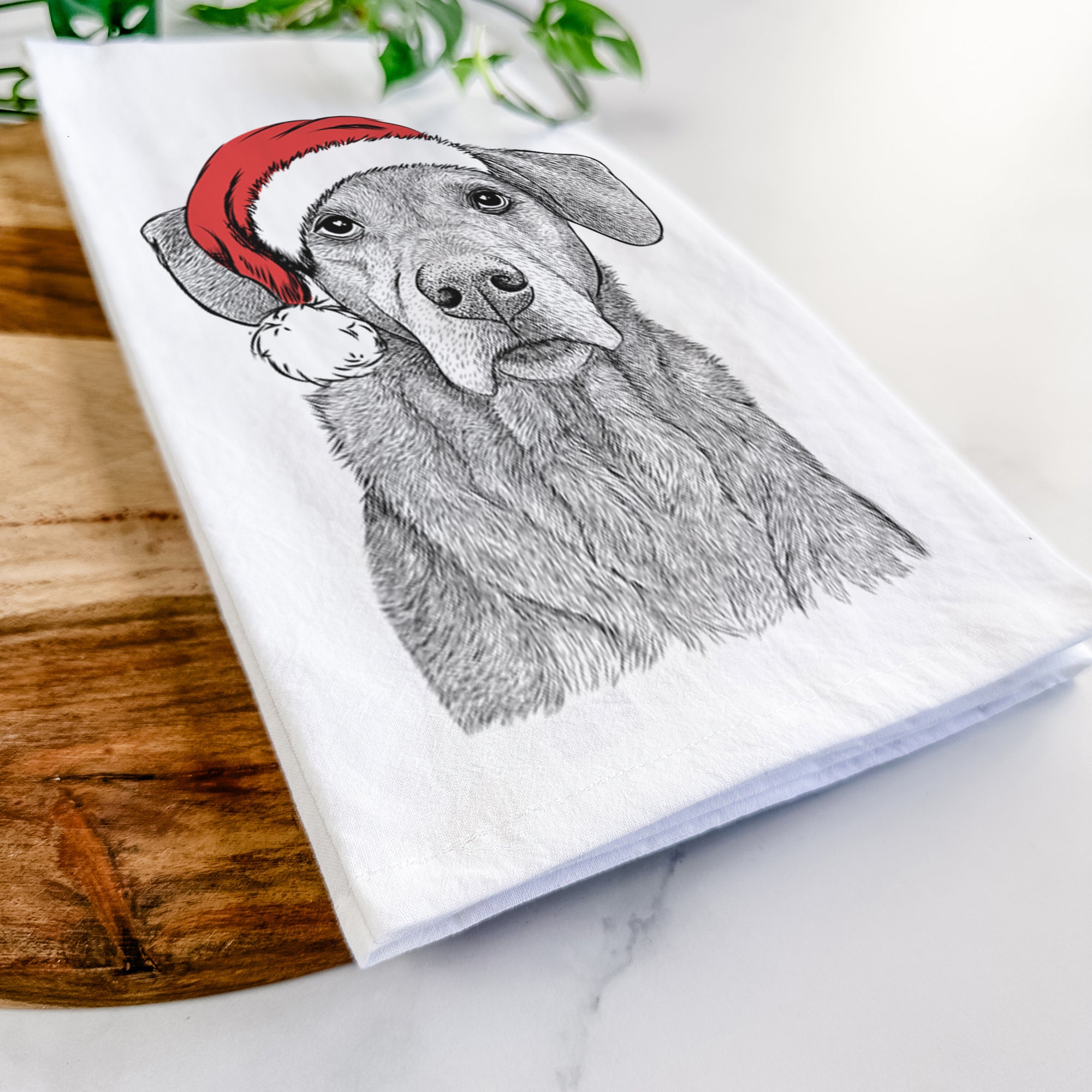 Gravy the Plott Hound Beagle Mix Tea Towel