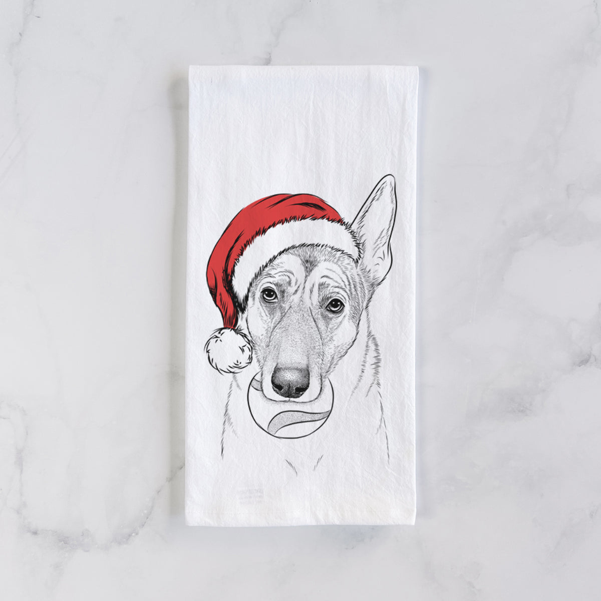 Greta the German Shepherd Tea Towel