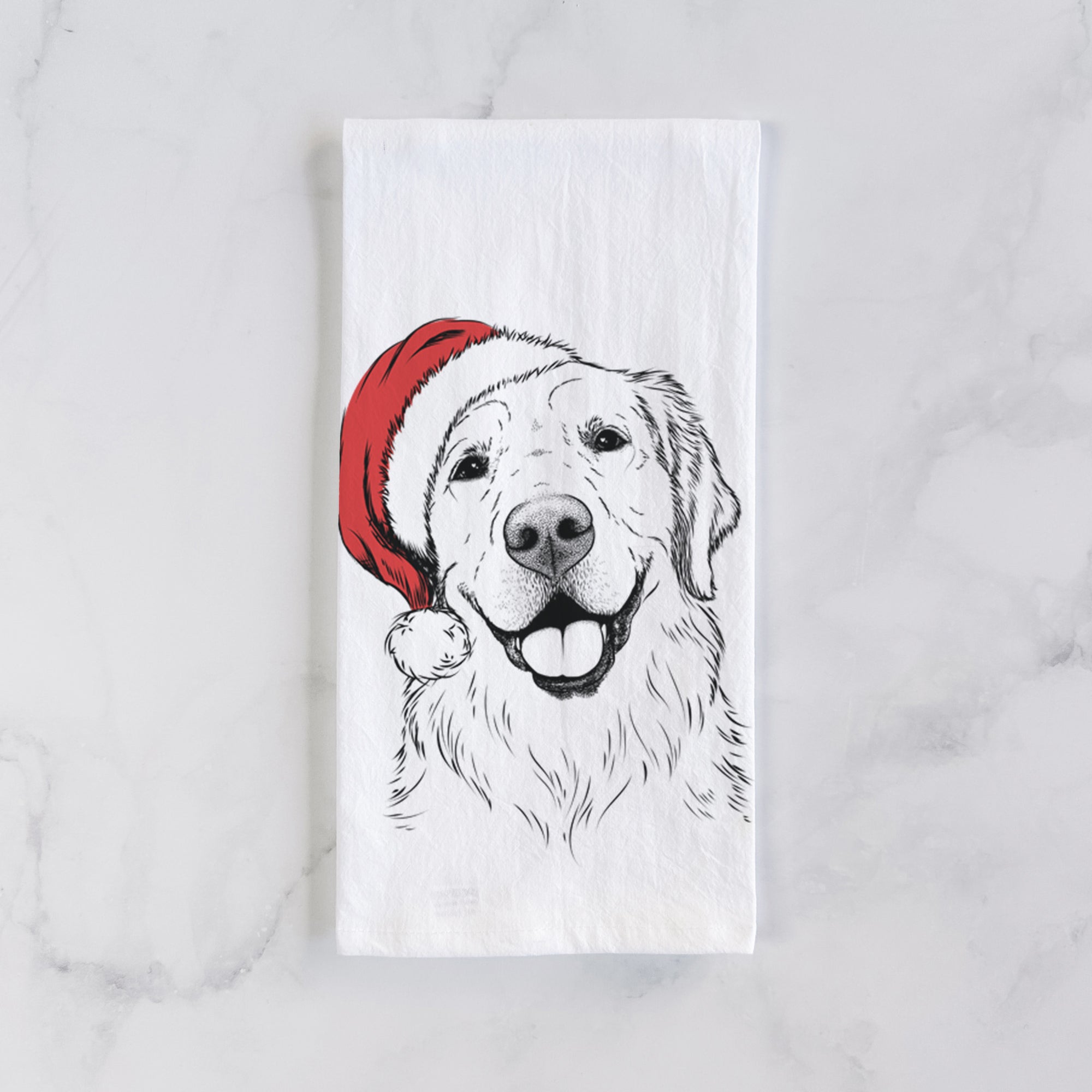 Griffin the Golden Retriever Tea Towel