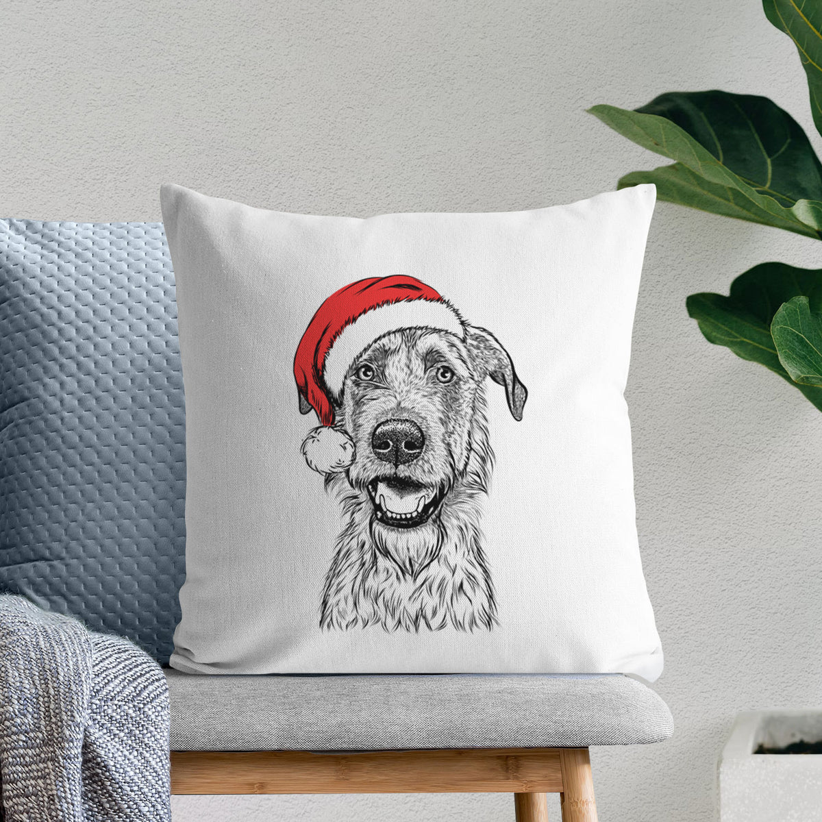 Griffin the Irish Wolfhound - Throw Pillow Cover