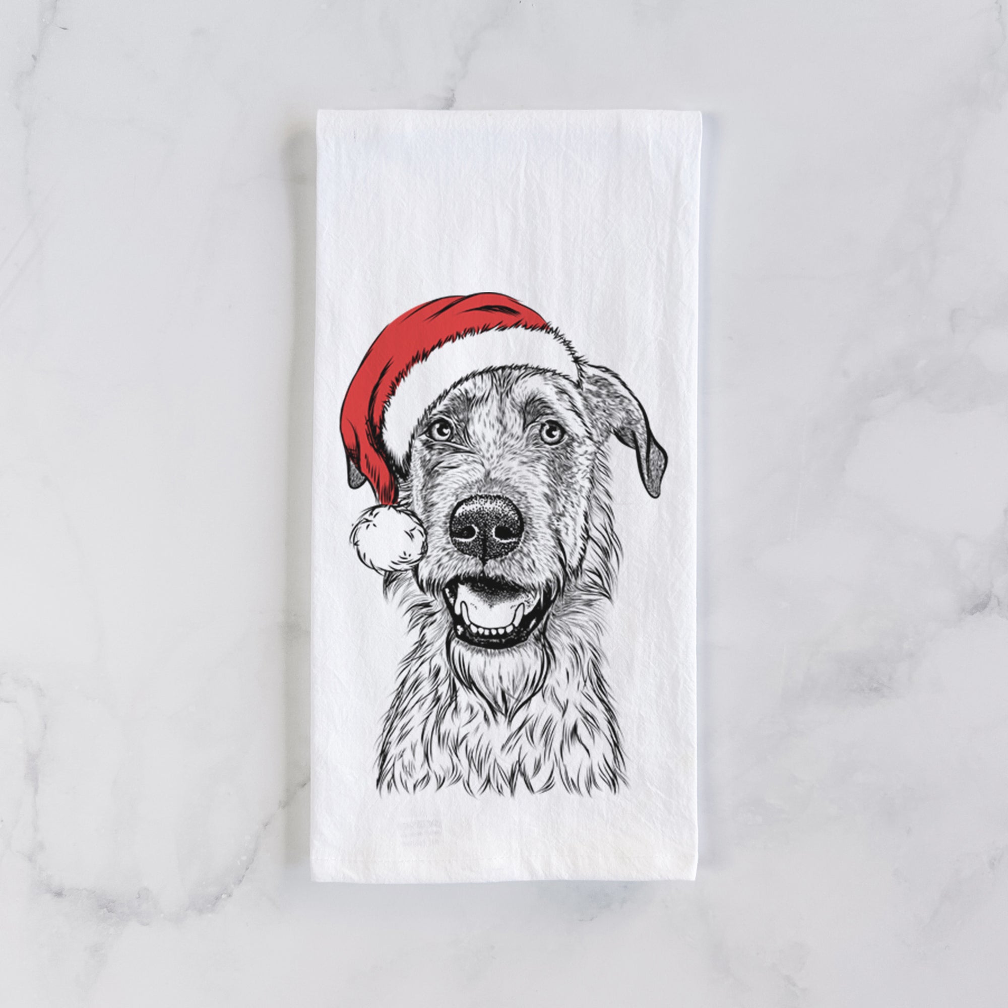 Griffin the Irish Wolfhound Tea Towel