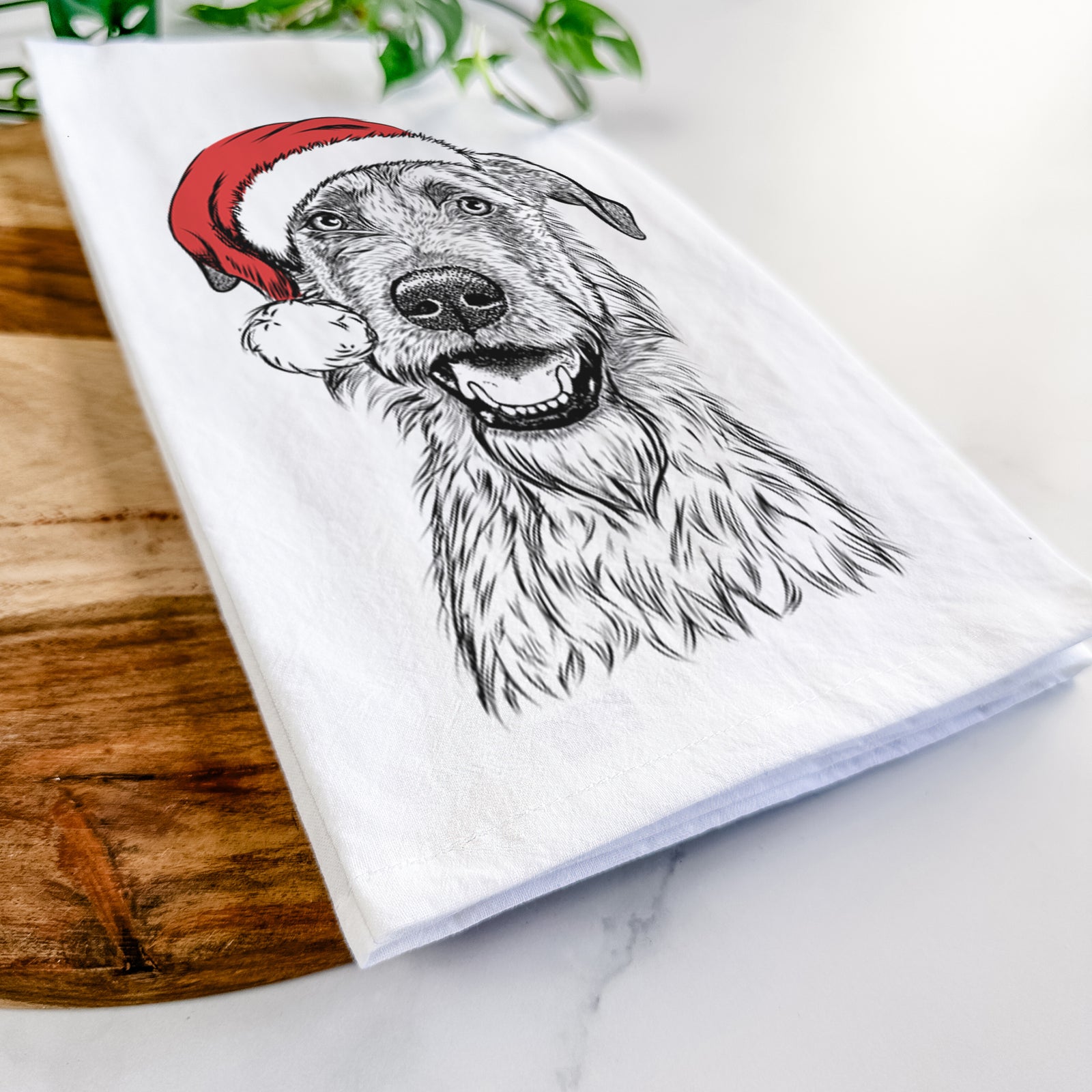 Griffin the Irish Wolfhound Tea Towel