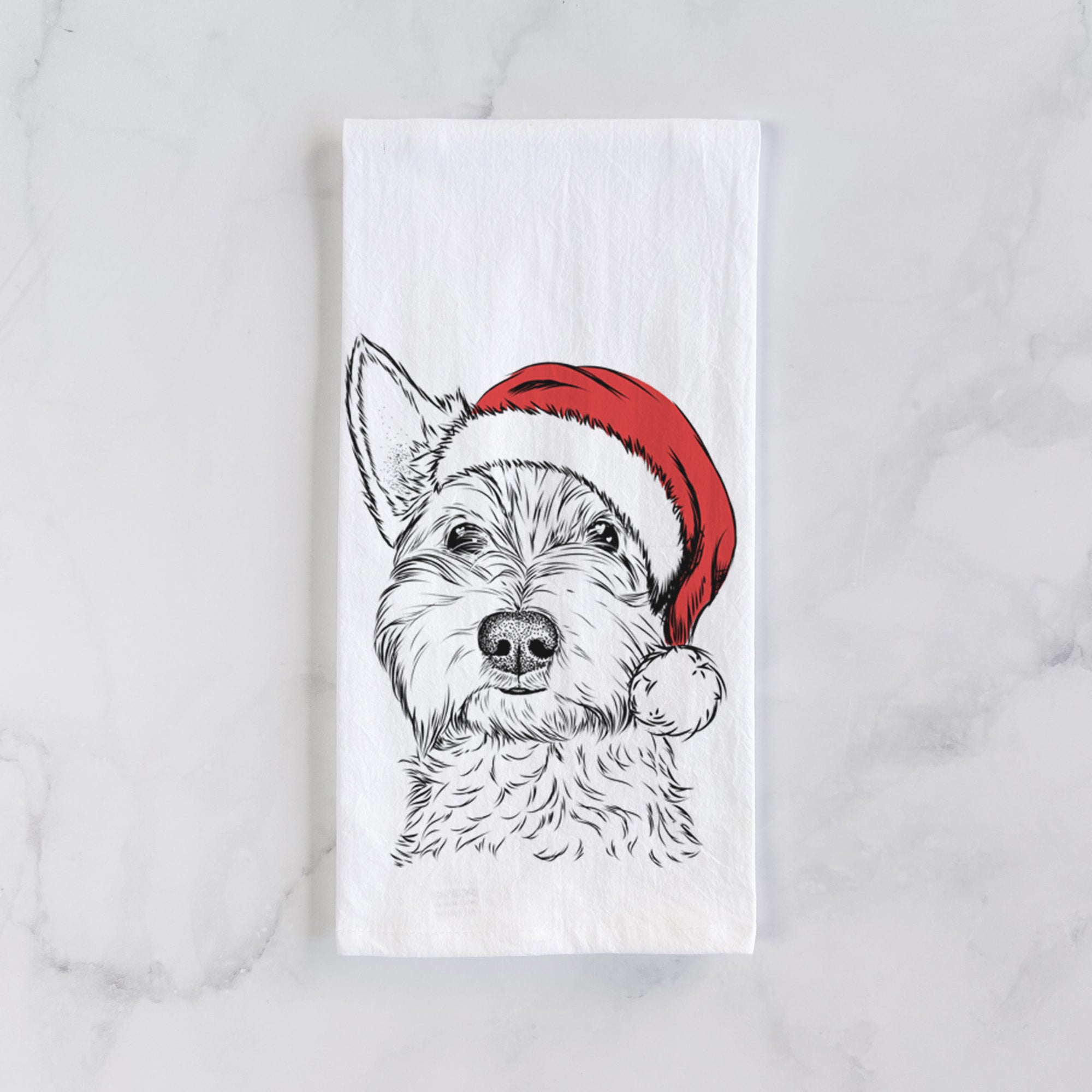 Grizel the West Highland Terrier Tea Towel