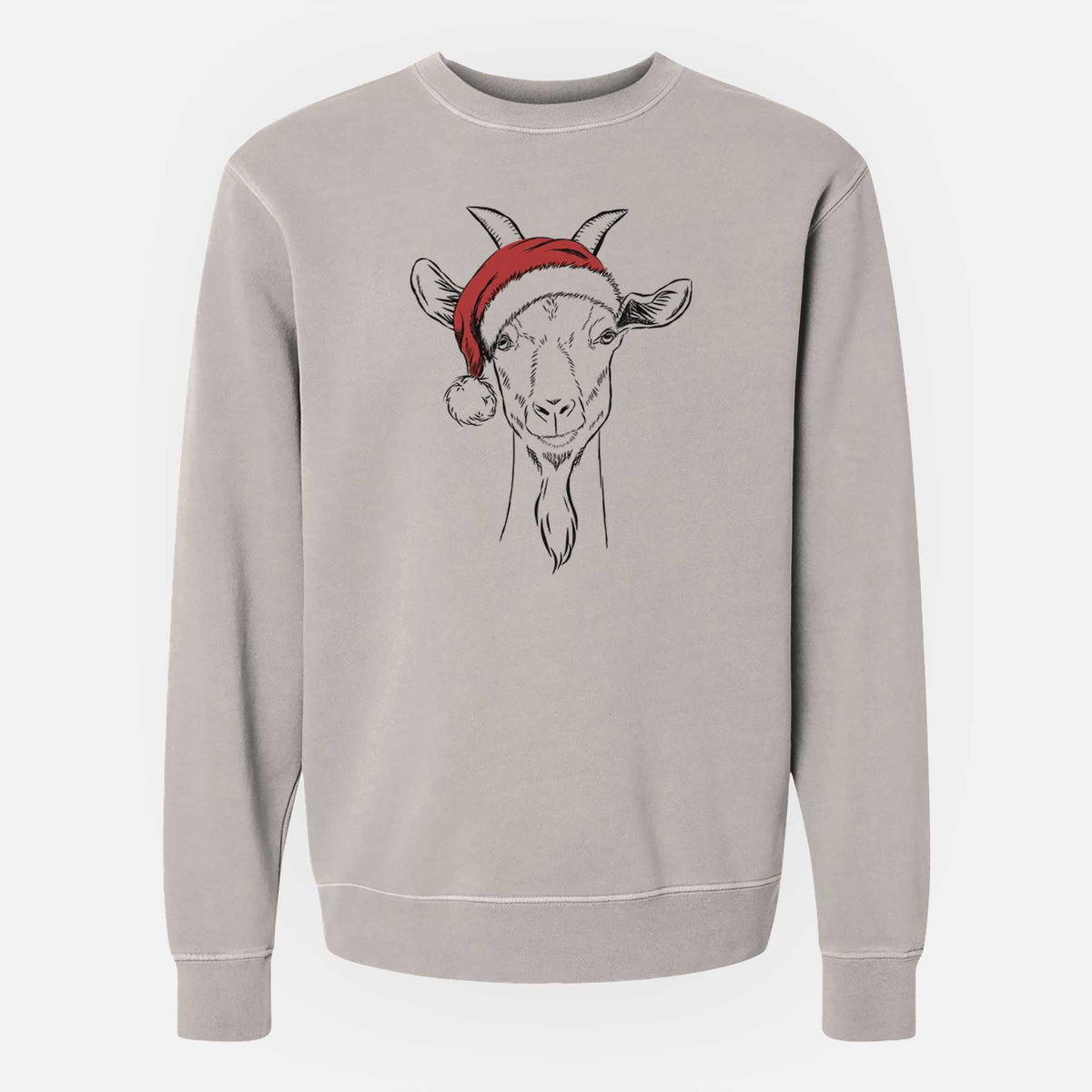 Santa Gunnar the Goat - Unisex Pigment Dyed Crew Sweatshirt