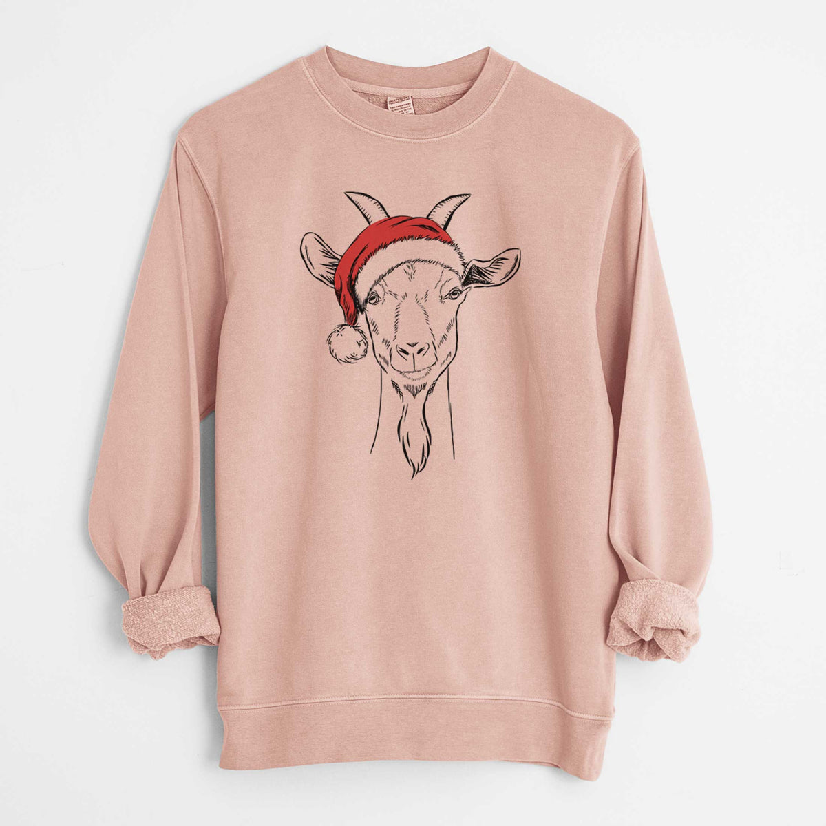 Santa Gunnar the Goat - Unisex Pigment Dyed Crew Sweatshirt