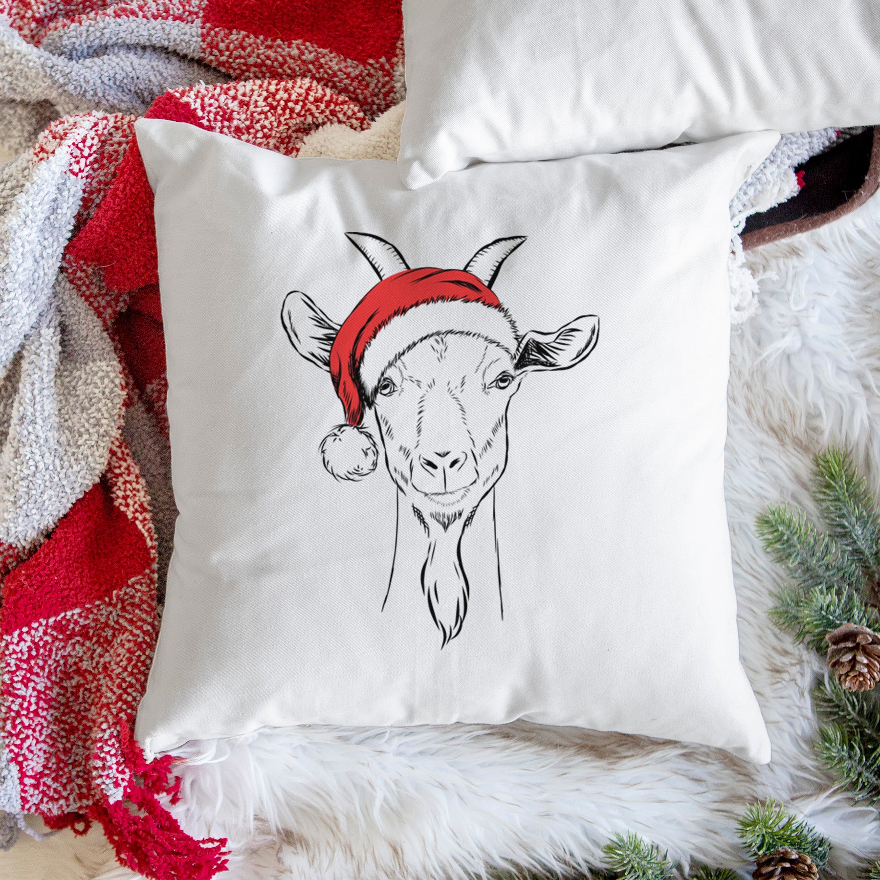 Gunnar the Goat - Throw Pillow Cover