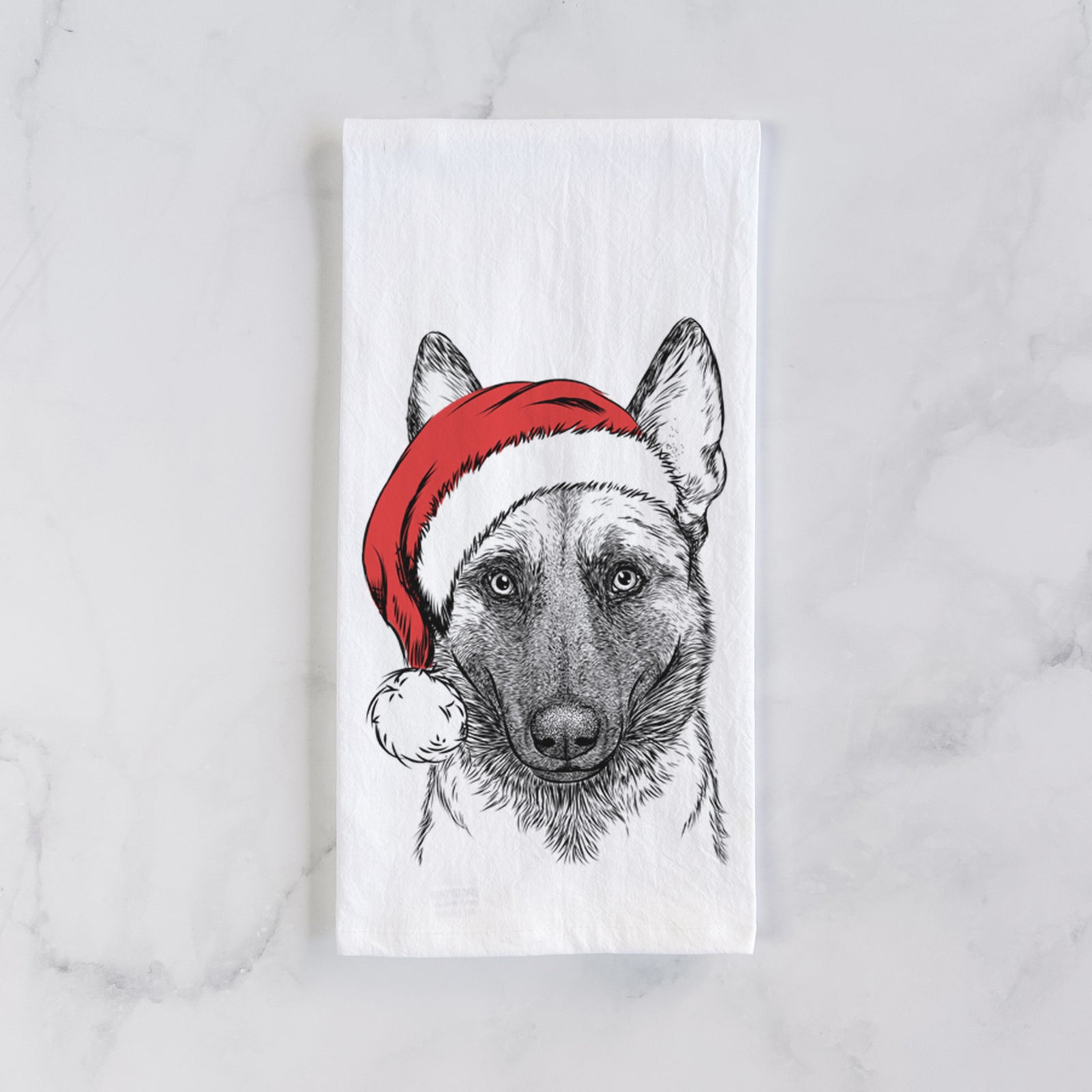 Gunther the Belgian Malinois Tea Towel