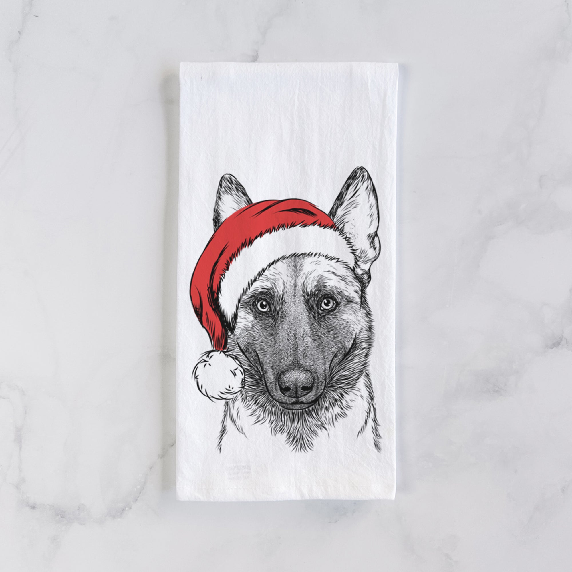 Gunther the Belgian Malinois Tea Towel