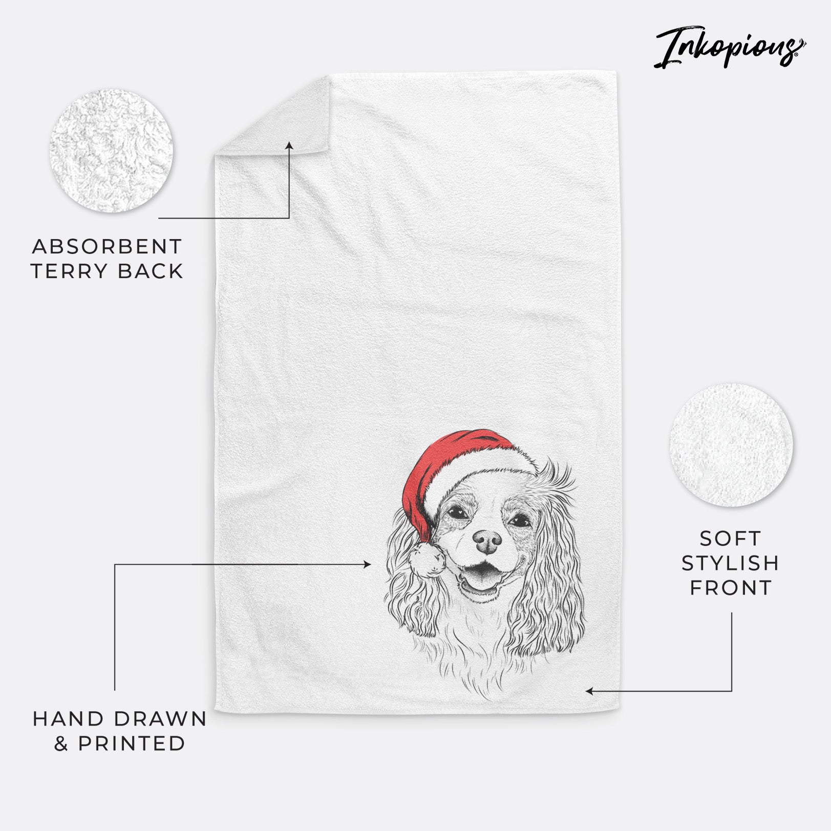 Halley Comet the Cavalier King Charles Spaniel Premium Hand Towel