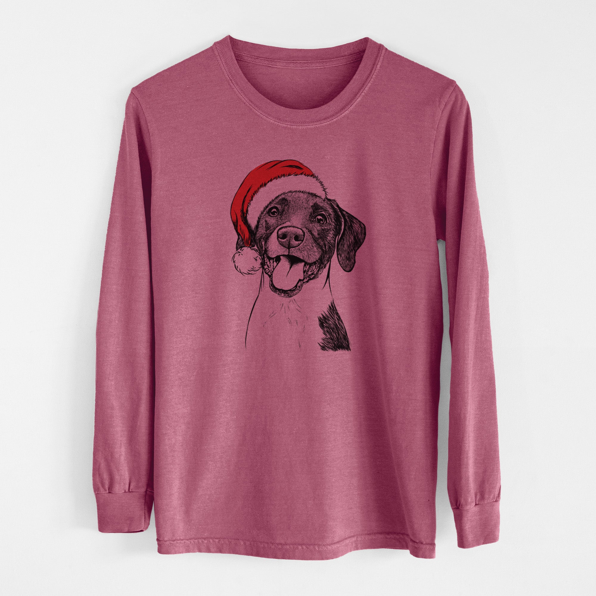 Santa Harper the Mixed Breed - Men's Heavyweight 100% Cotton Long Sleeve