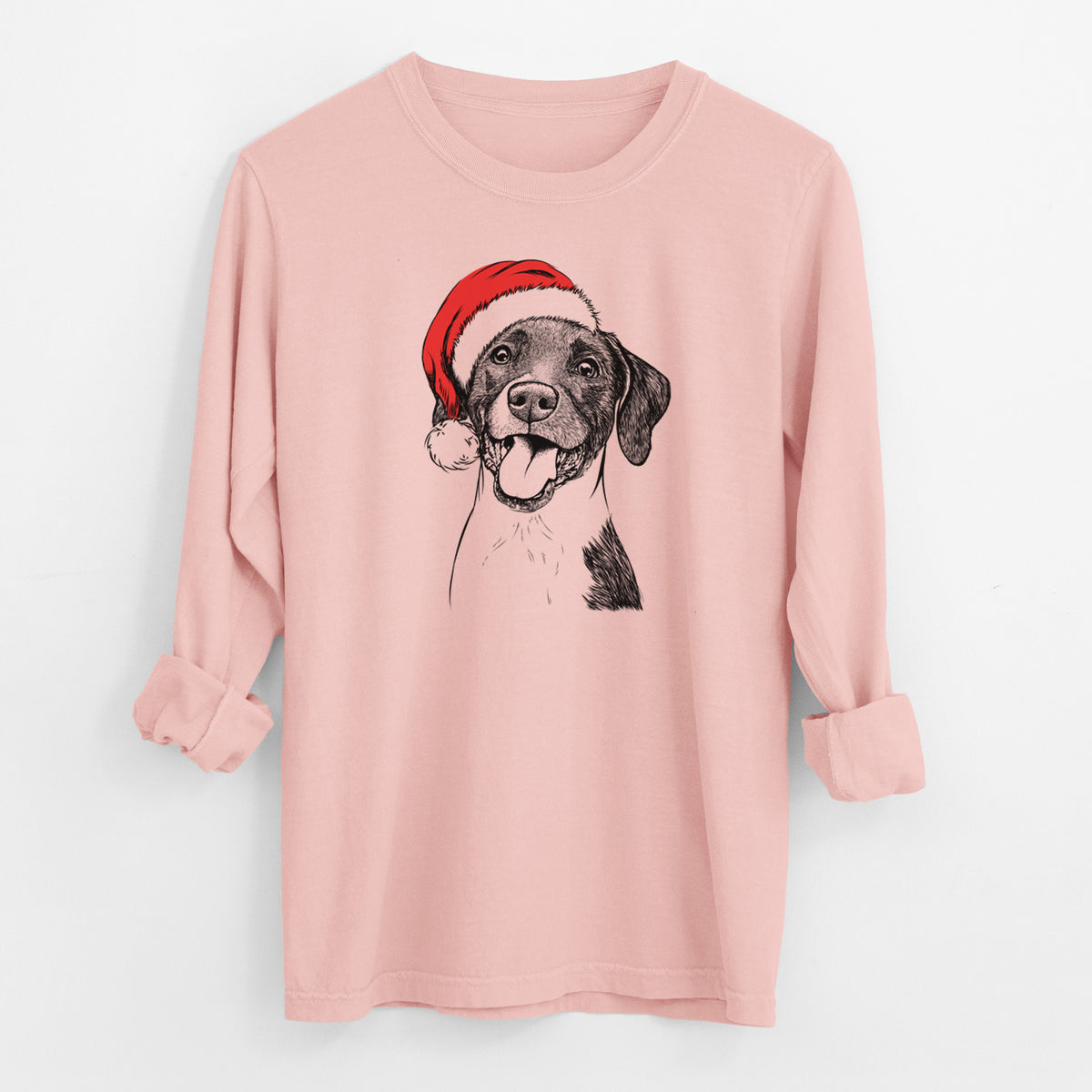Santa Harper the Mixed Breed - Men's Heavyweight 100% Cotton Long Sleeve