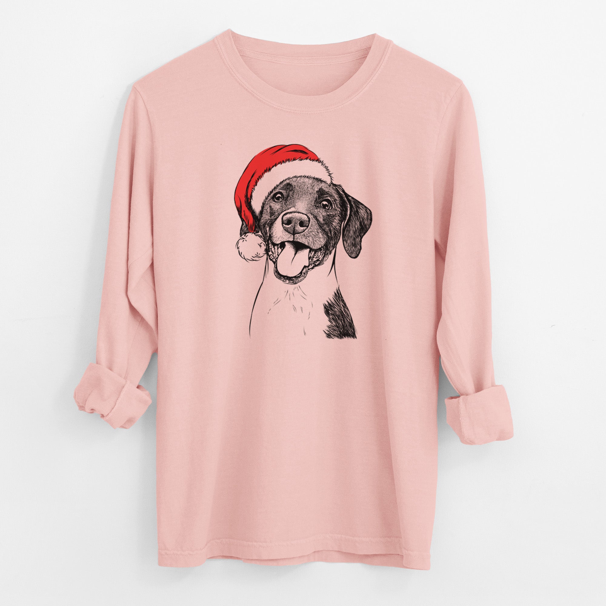 Santa Harper the Mixed Breed - Men's Heavyweight 100% Cotton Long Sleeve