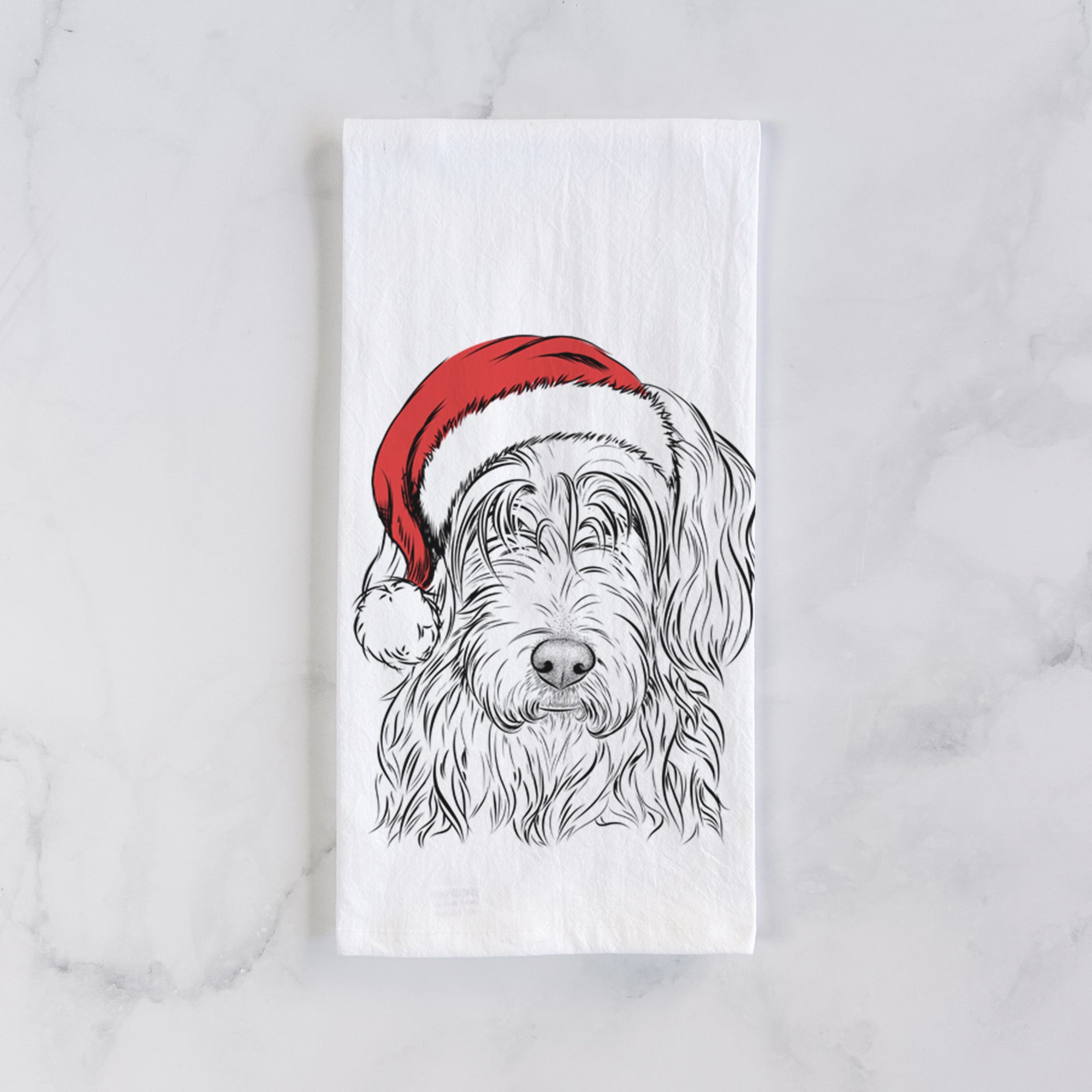 Harry the Mixed Breed Tea Towel