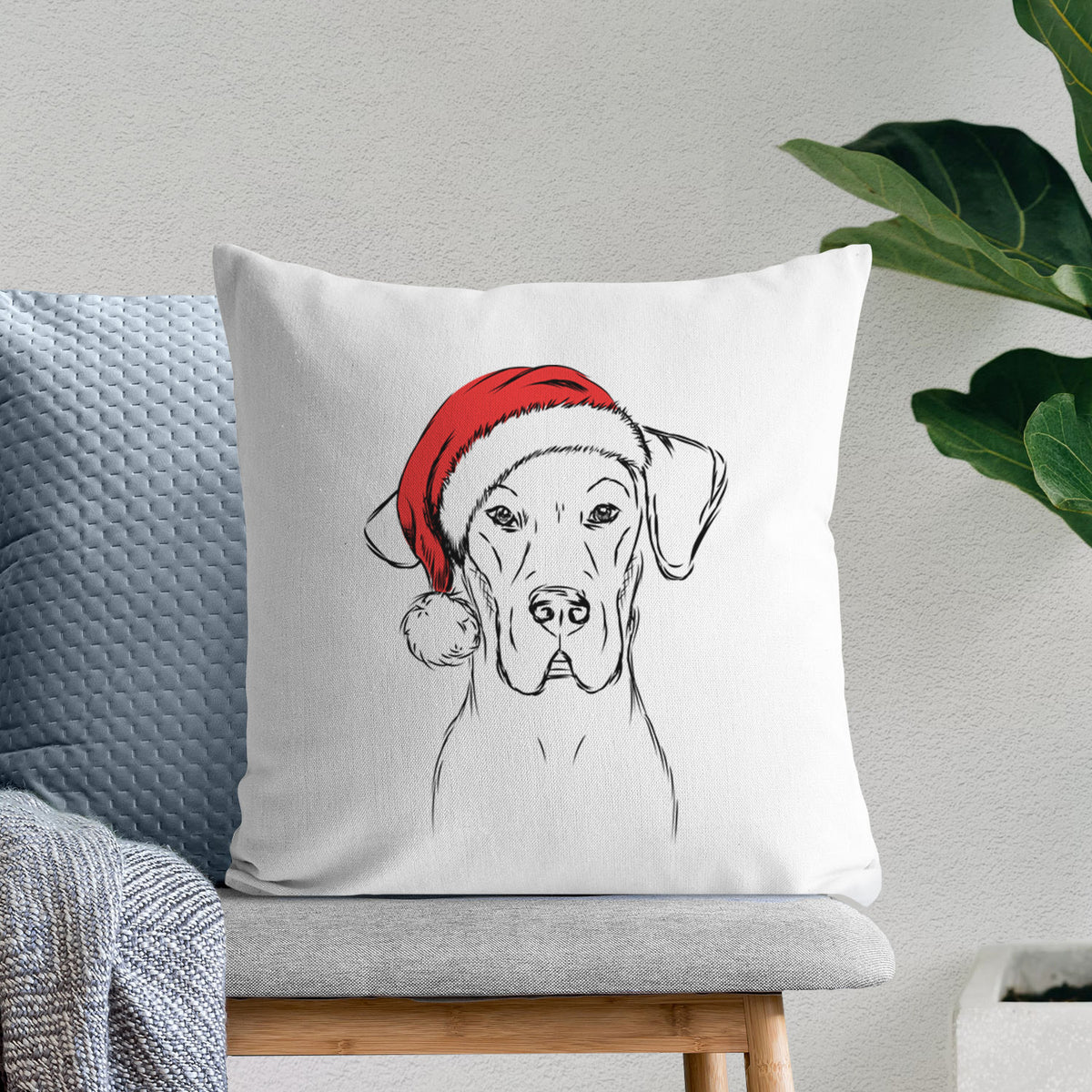 Harvey the Great Dane - Throw Pillow Cover