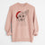 Santa Heidi the Schnauzer Mix - Unisex Pigment Dyed Crew Sweatshirt