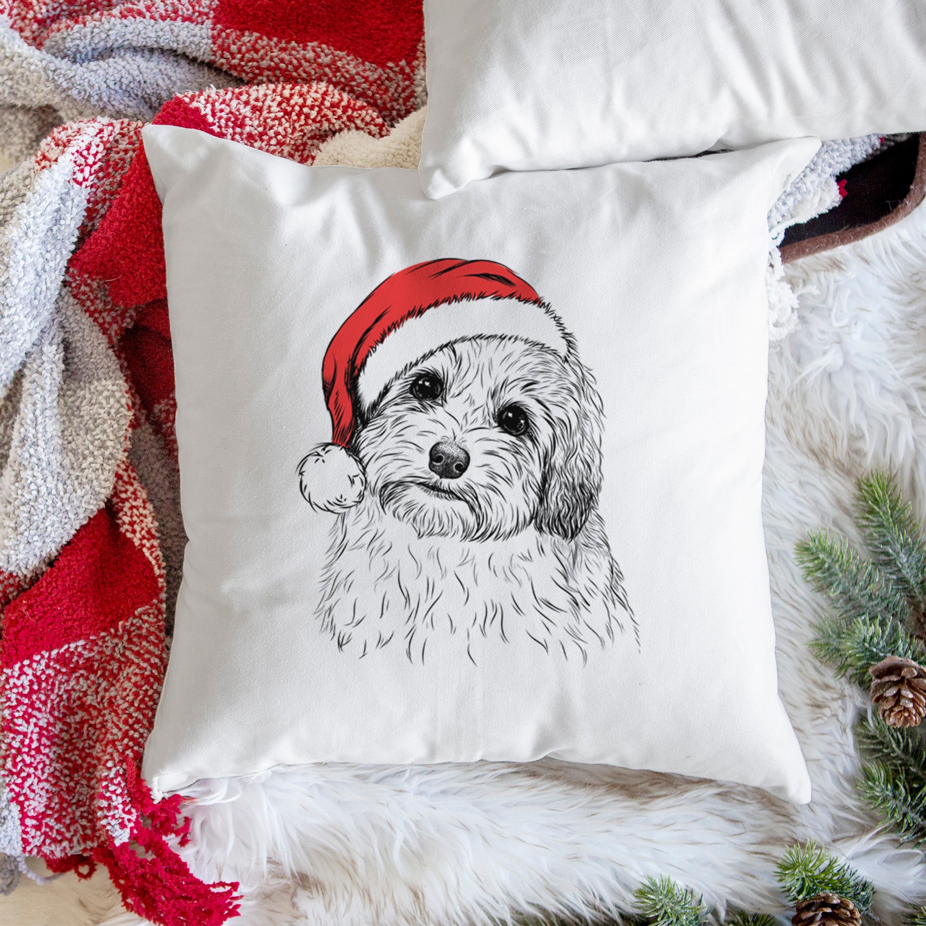 Henry the Havanese - Throw Pillow Cover