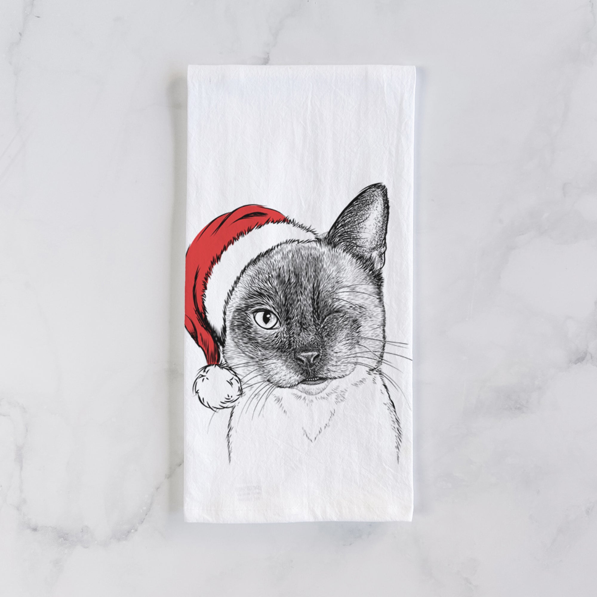 Hoggle the Siamese Cat Tea Towel