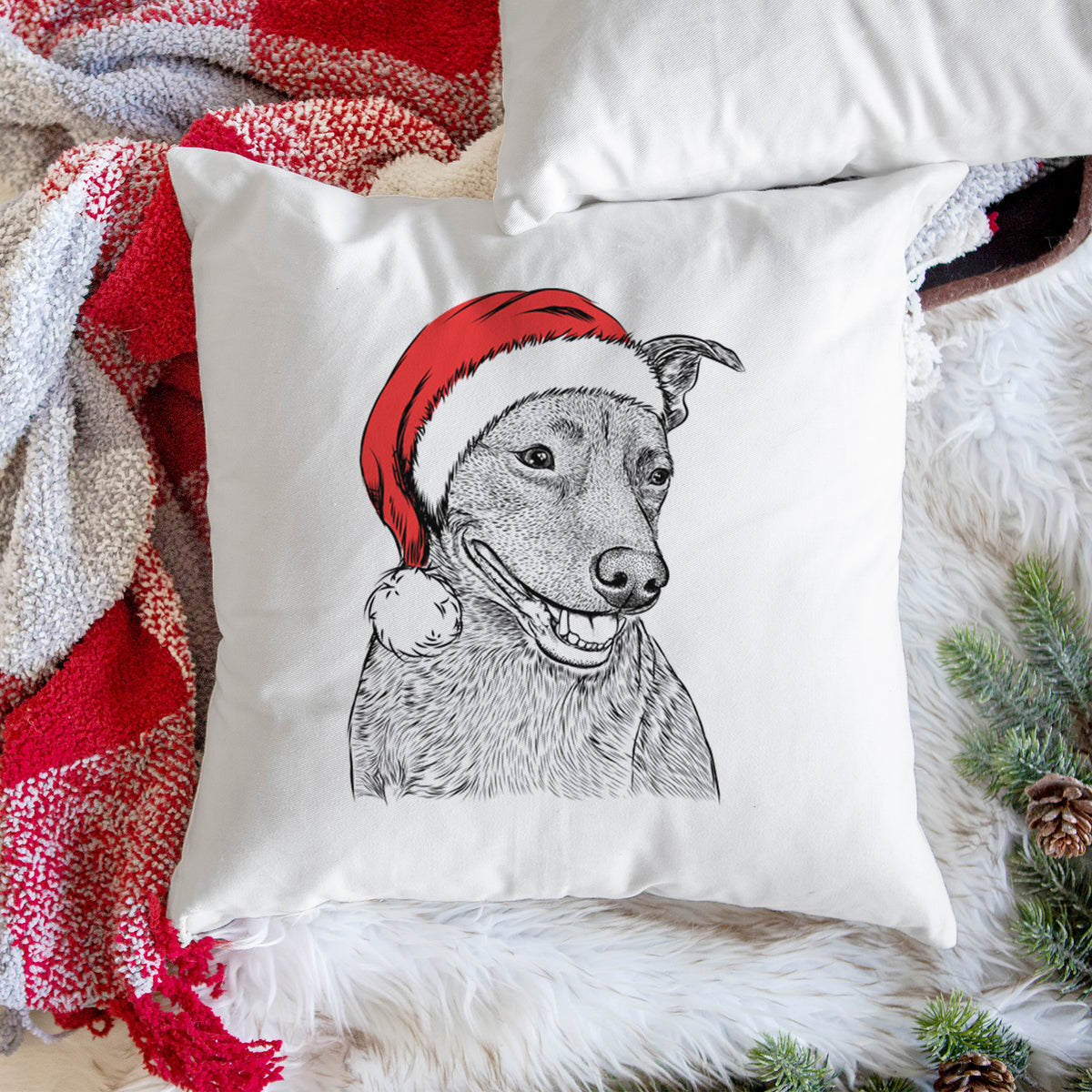 Honey the Lab Pit Mix - Throw Pillow Cover