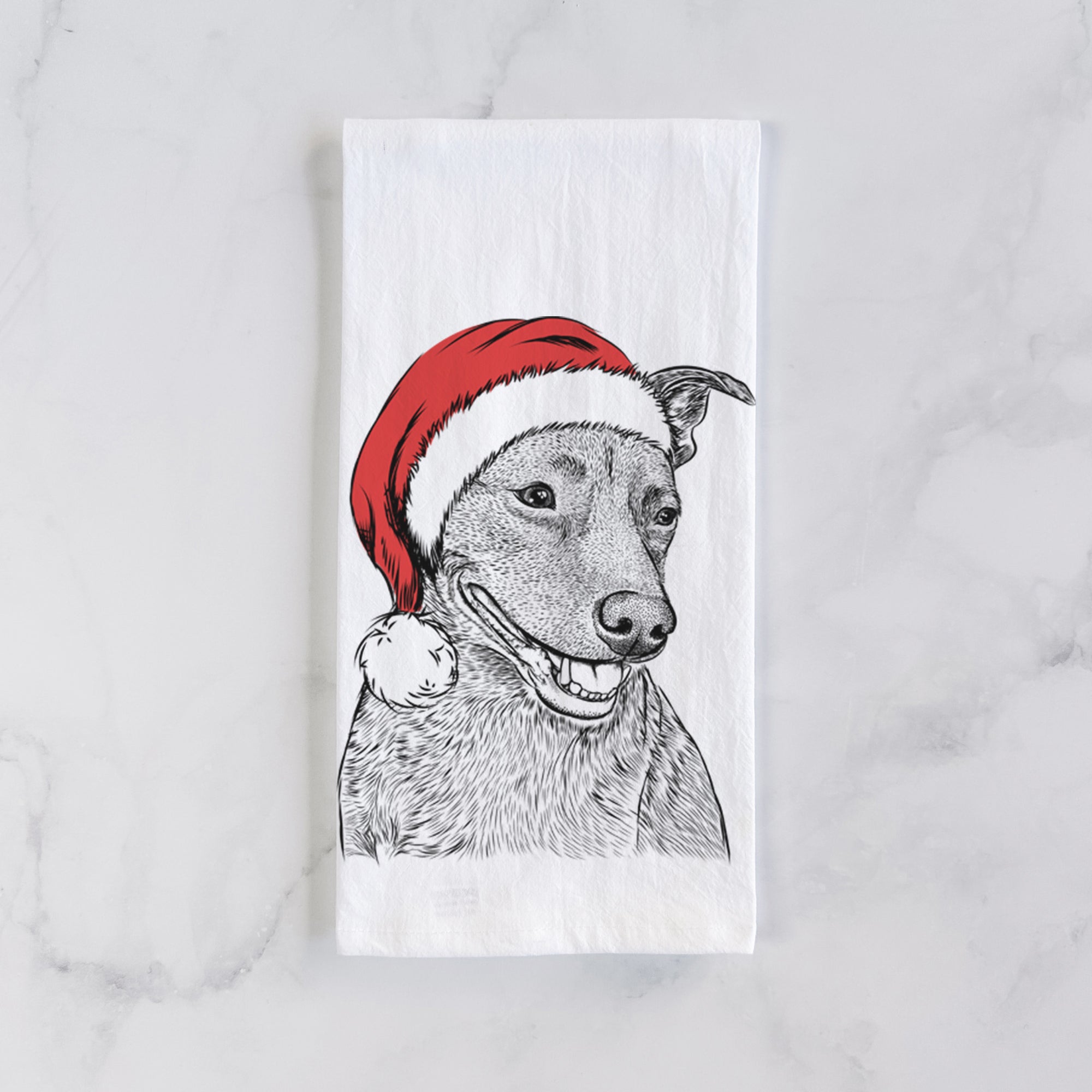 Honey the Lab Pit Mix Tea Towel