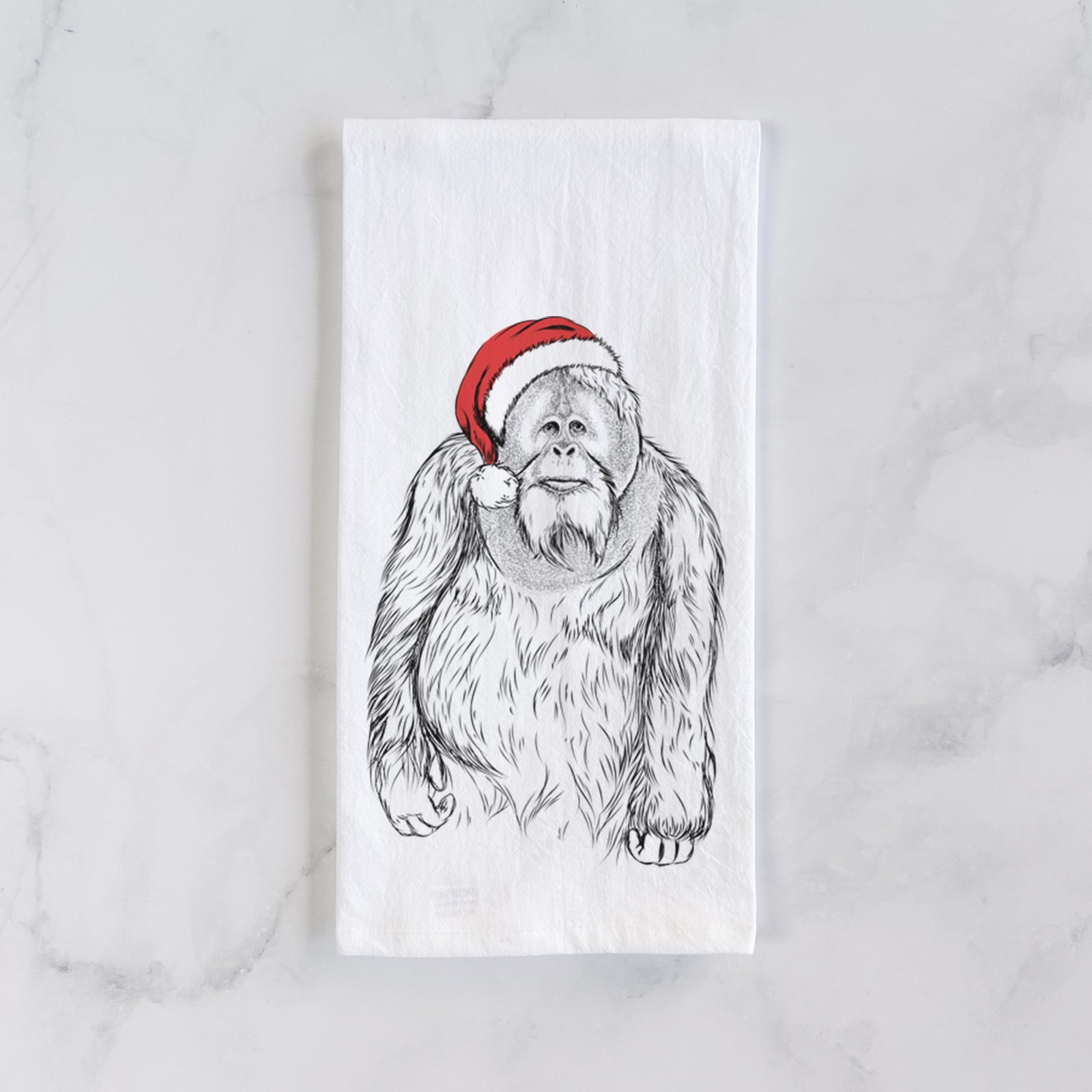 Horace the Male Orangutan Tea Towel