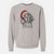 Santa Huck the Bluetick Coonhound - Unisex Pigment Dyed Crew Sweatshirt