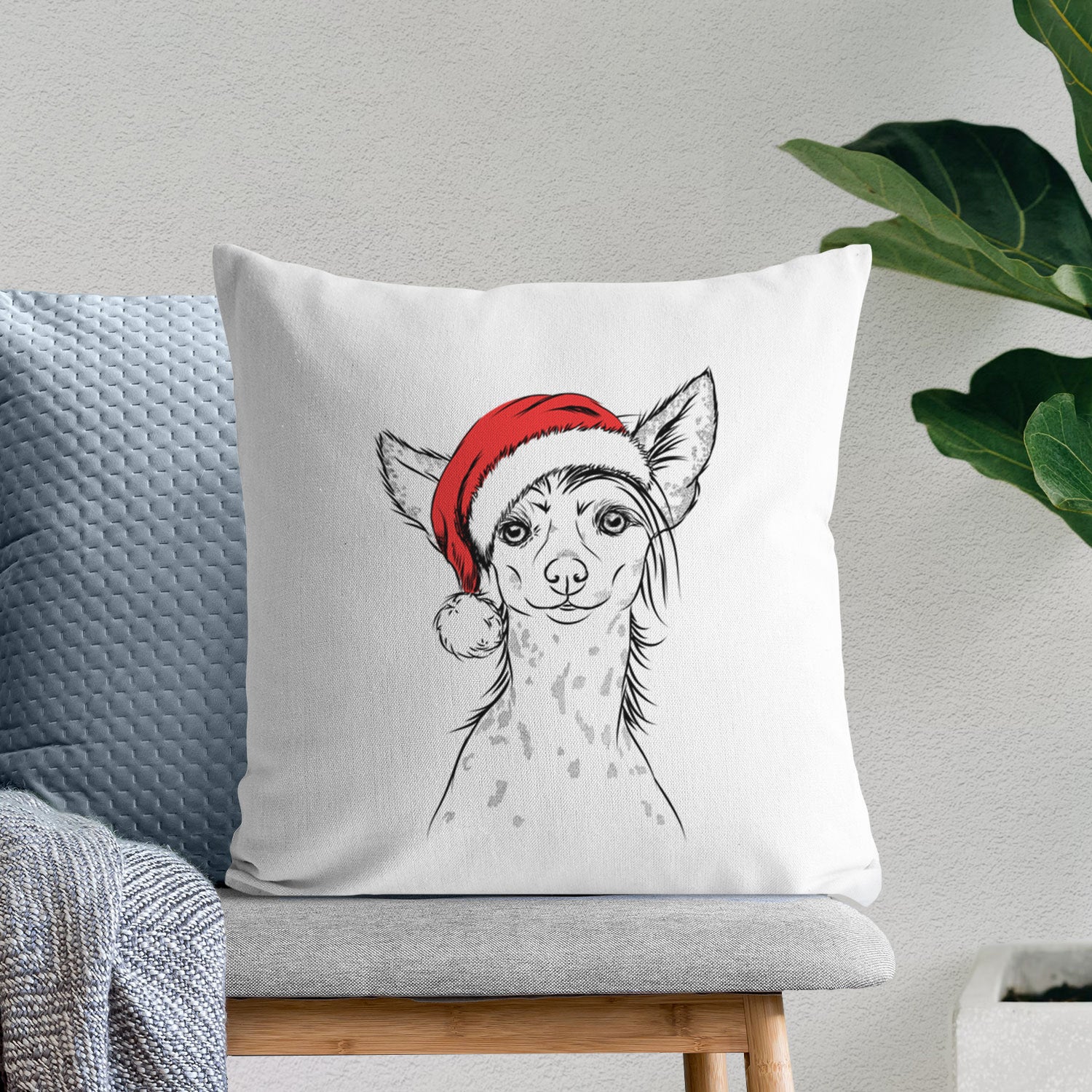 Hudson the Chinese Crested - Throw Pillow Cover