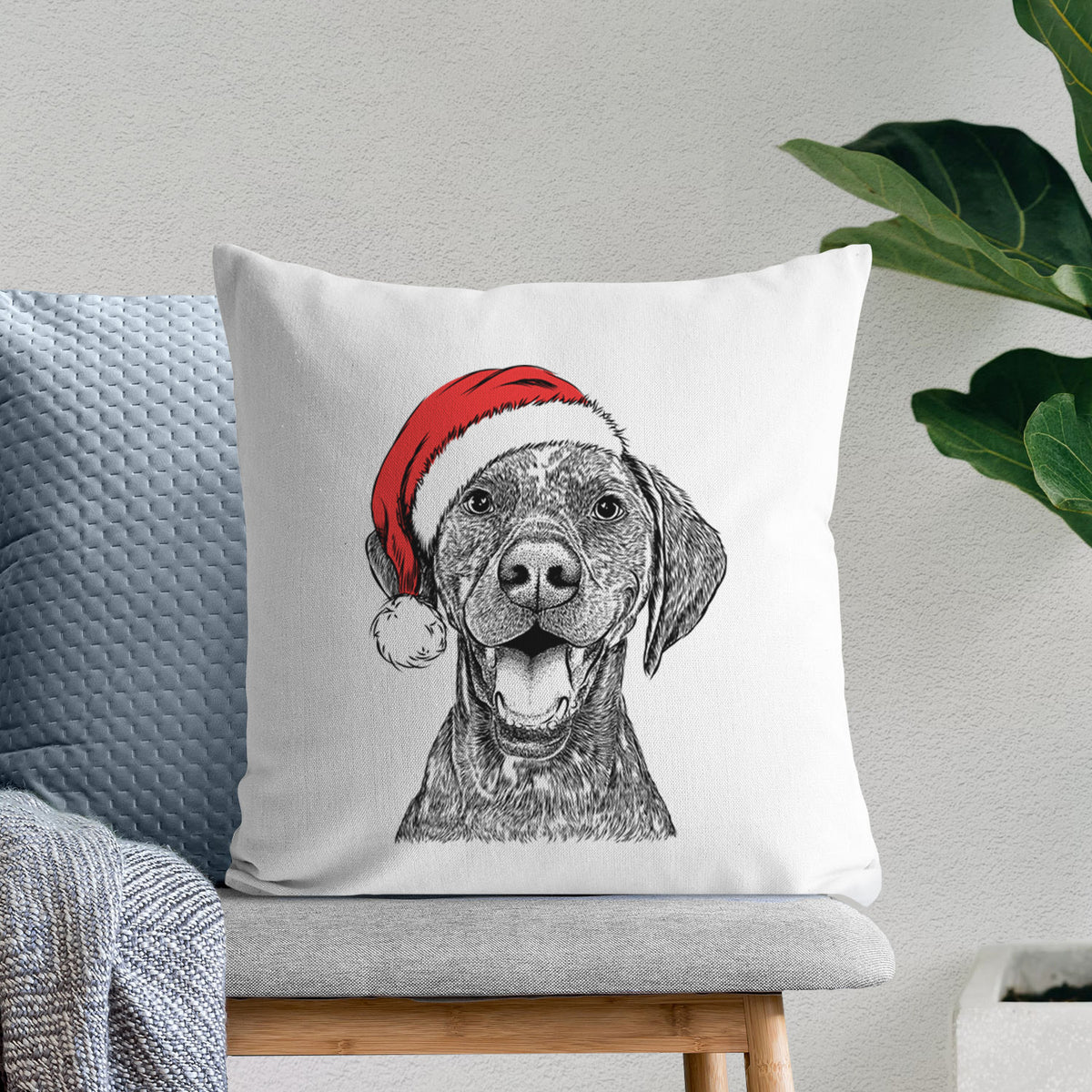 Hudson the German Shorthaired Pointer - Throw Pillow Cover