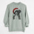 Santa Indi the Border Collie - Unisex Pigment Dyed Crew Sweatshirt