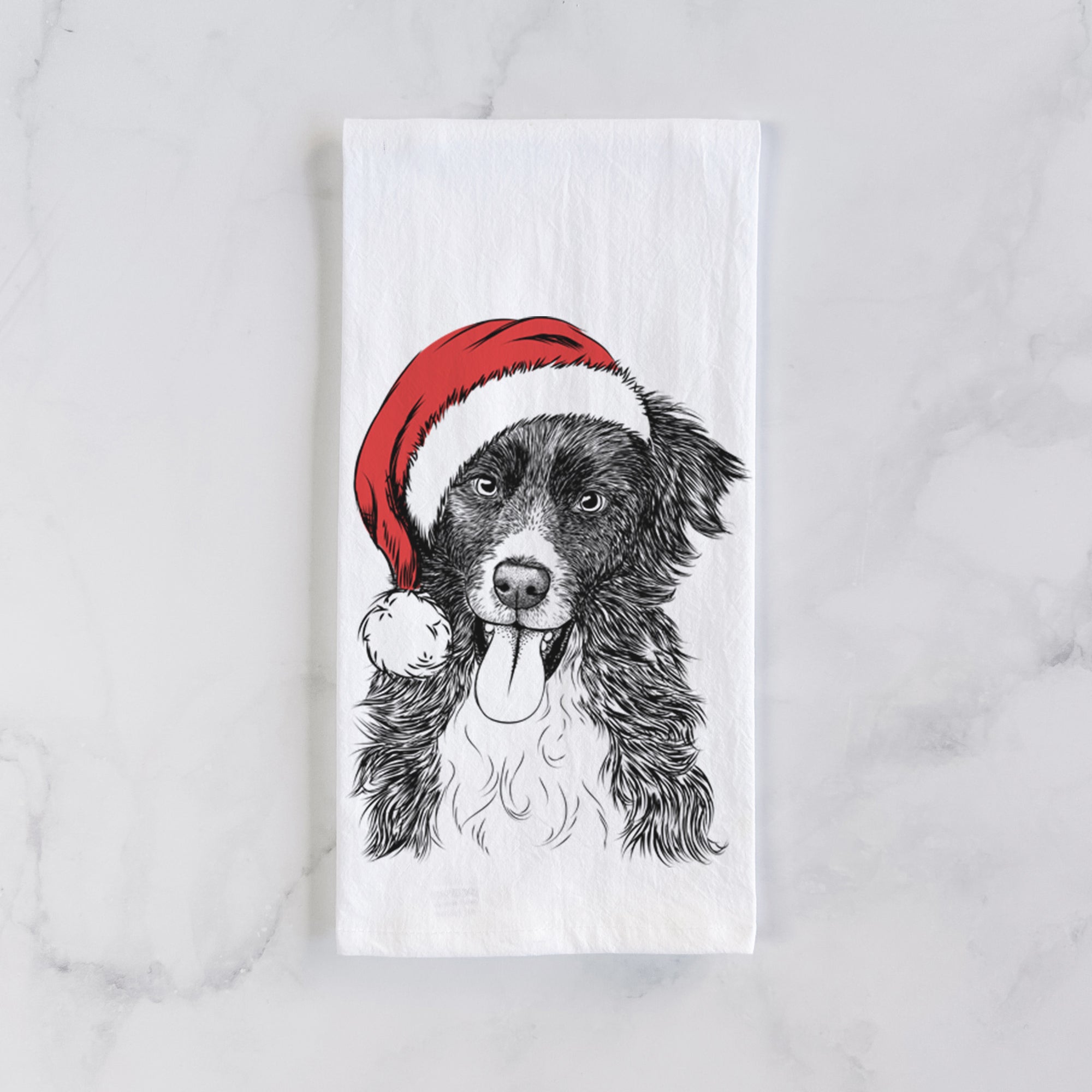 Indi the Border Collie Tea Towel