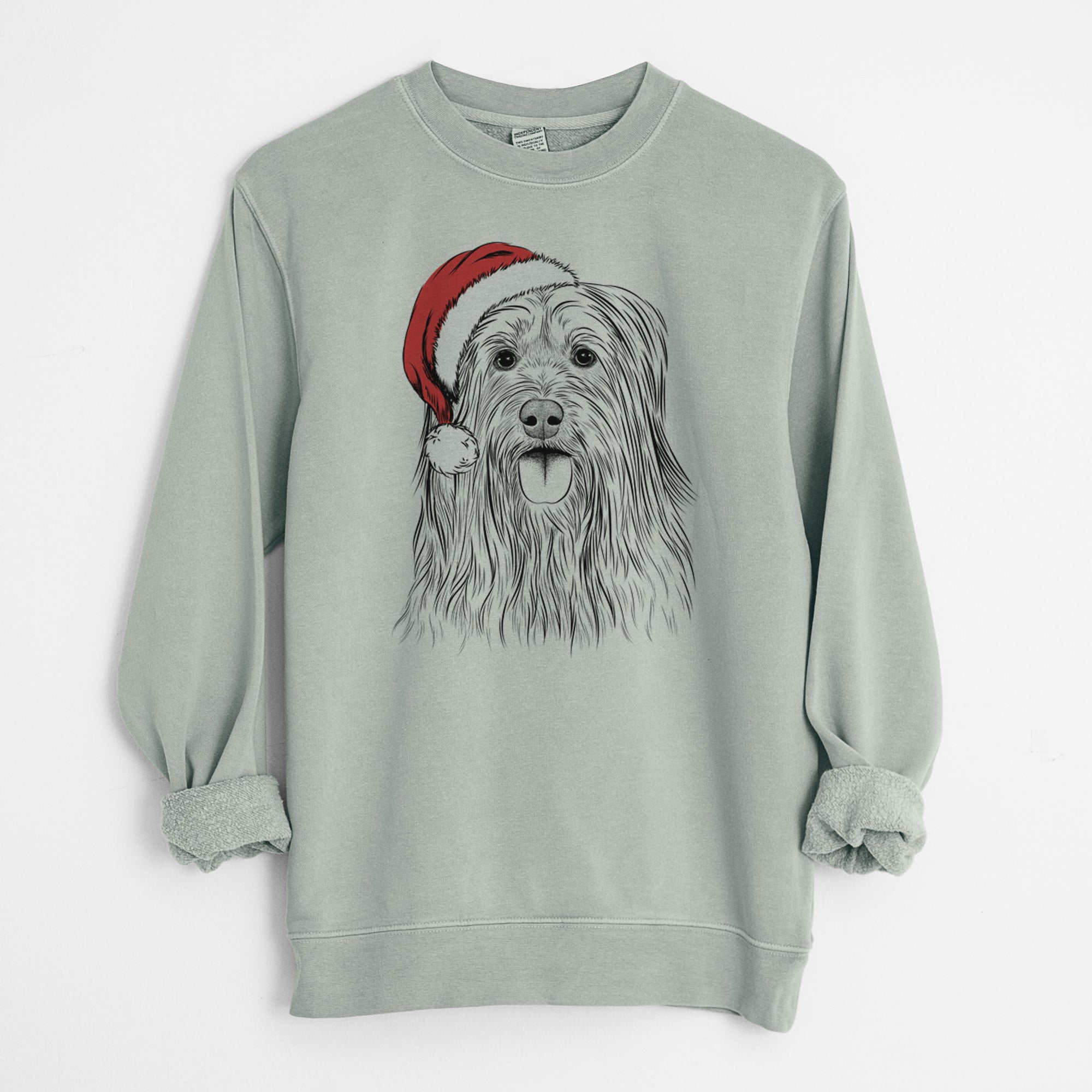 Santa Indy the Korean Sapsali - Unisex Pigment Dyed Crew Sweatshirt