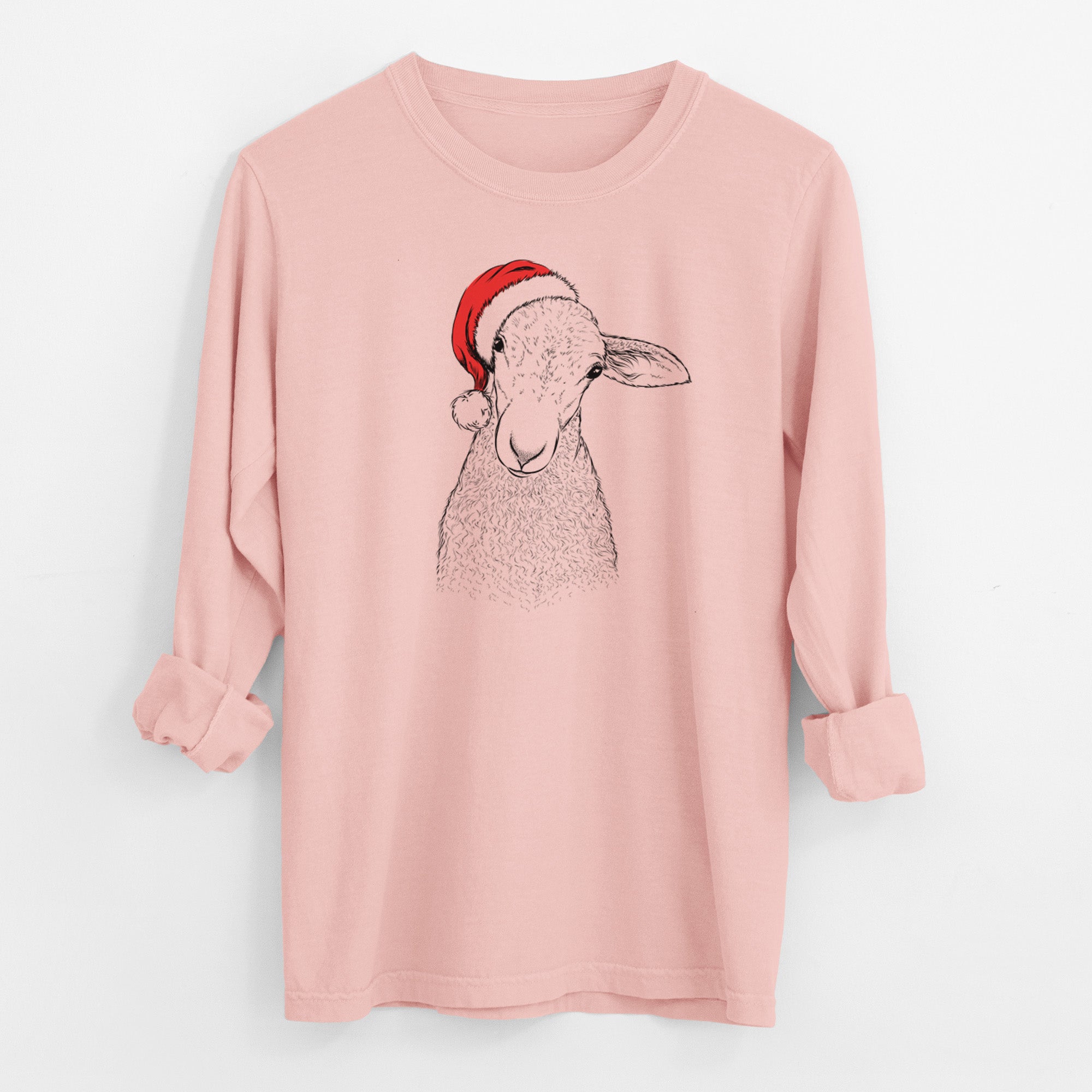 Santa Ivy the Lamb - Men's Heavyweight 100% Cotton Long Sleeve