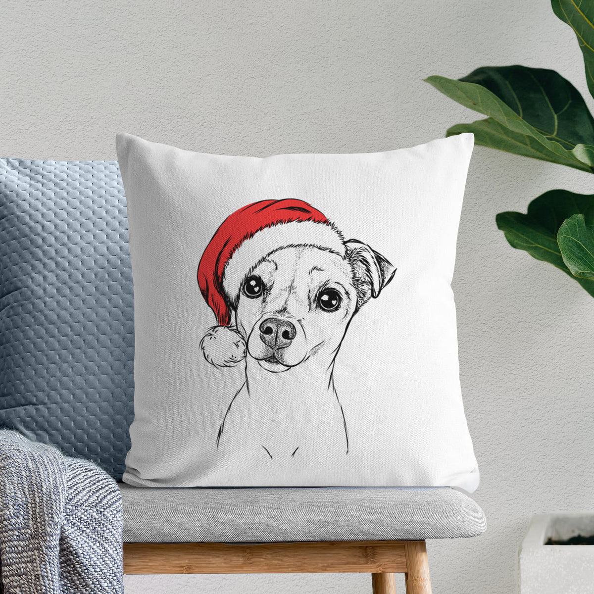 Izzy the Chiweenie - Throw Pillow Cover