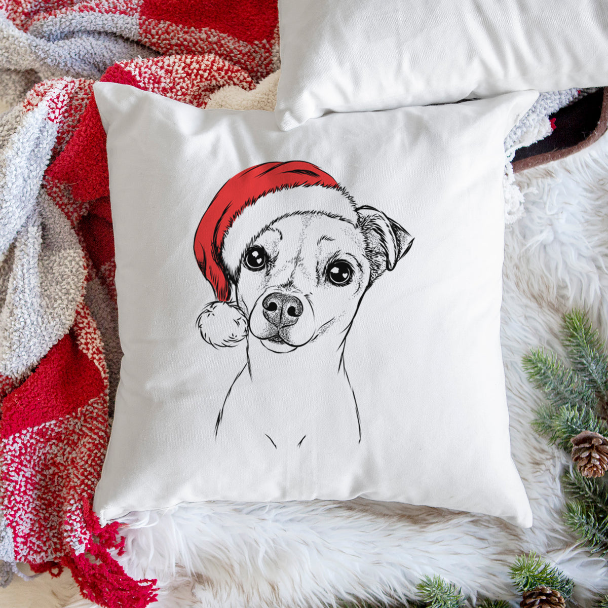 Izzy the Chiweenie - Throw Pillow Cover