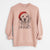 Santa Jake aroni the Golden Retriever - Unisex Pigment Dyed Crew Sweatshirt